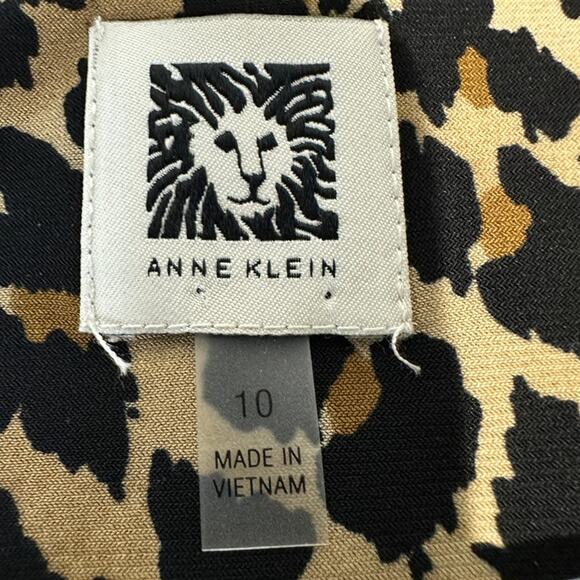 ANNE KLEIN Wrap Cheetah Dress, Long Sleeve, Size 10, Retails $99, New with tags - Picture 4 of 9